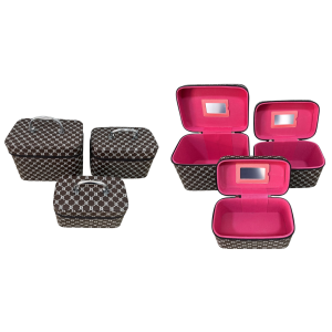 KIT 3 FRASQUEIRAS MARROM