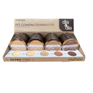PO COMPACTO SMOOTH DIA A DIA MAHAV CX 24 PÇS