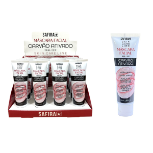MASCARA FACIAL CARVAO ATIVADO PEEL OFF SAFIRA CX 16 PÇS