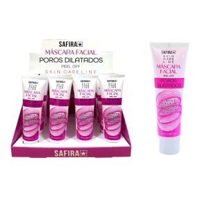 MASCARA FACIAL POROS DILATADOS PEEL OFF SAFIRA CX 16 PÇS