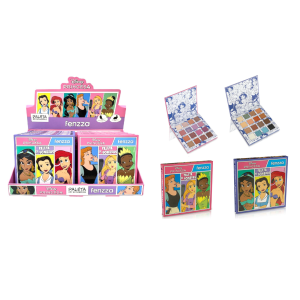 PALETA DE SOMBRAS 16 CORES PRINCESA FENZZA CX 12 PÇS