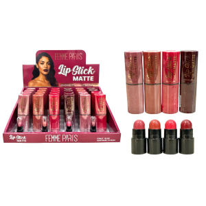 LIP STICK MATTE FEMME PARIS CX 24 PÇS