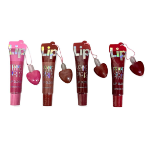 4 UNDS LIP GLOSS LONGA DURAÇÃO FEMME PARIS