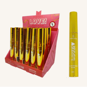 MÁSCARA DE CÍLIOS LOVE! OURO MIA MAKE CX 24 PÇS