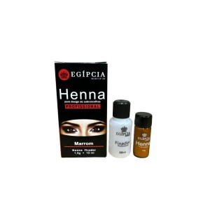 HENNA PARA SOBRANCELHA MARROM EGÍPCIA