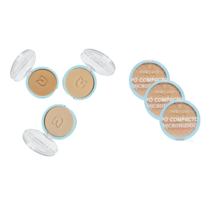 3 UNDS PÓ COMPACTO MICRONIZADO TONS MÉDIOS MIA MAKE