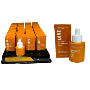 SÉRUM FACIAL VITAMINA C MAX LOVE CX 24 PÇS