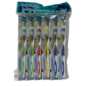 ESCOVA DENTAL ADULTO CLEAR FRESH PCT 12 PÇS