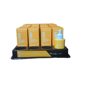 SÉRUM FACIAL VITAMINA C 10 EM 1 MAX LOVE CX 24 PÇS