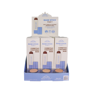 BASE STICK 3 EM 1 MEIDA CLARA MISS LARY CX 18 PÇS